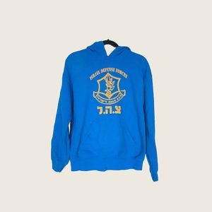blue graphic hoodie